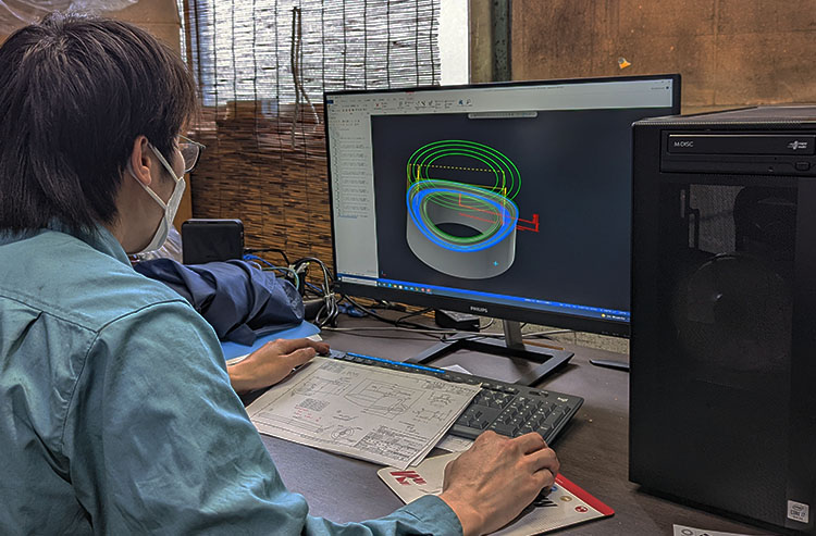 CAD作業風景